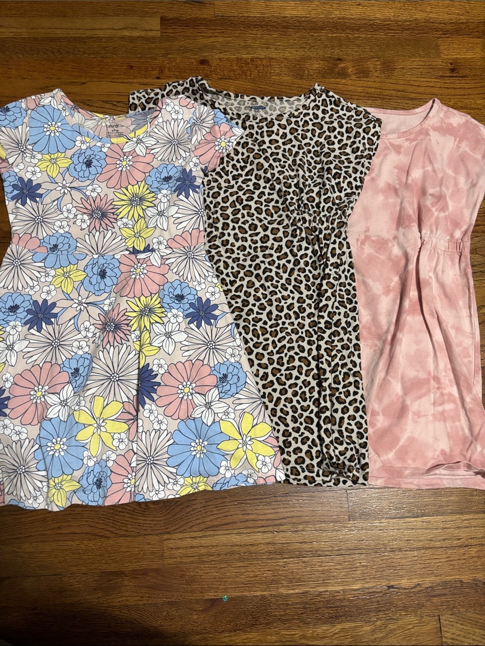 Old Navy and George lot of 3 girls cotton short sleeve dresses